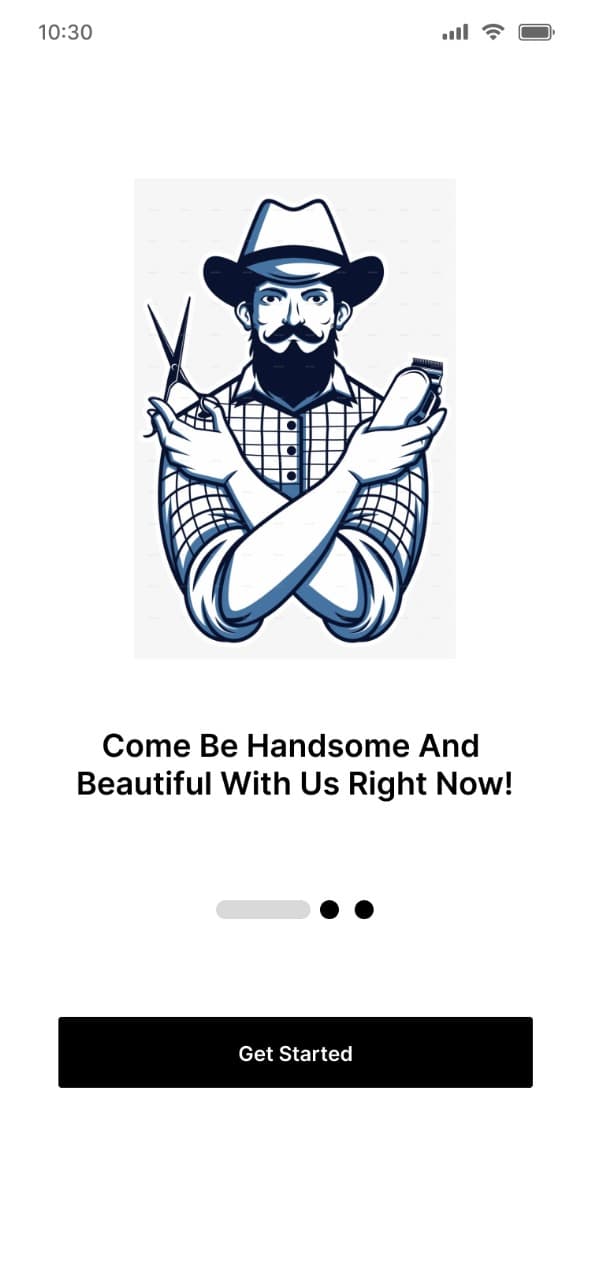 Barber – UI/UX Figma screen 2