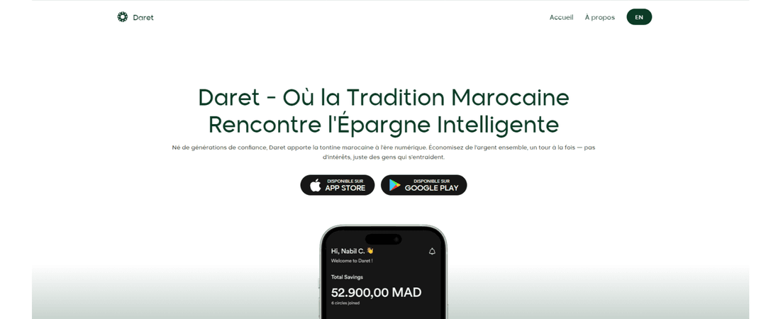 Daret Web screenshot 1